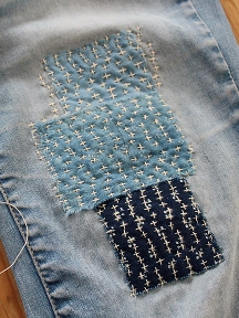 Mending torn clothing